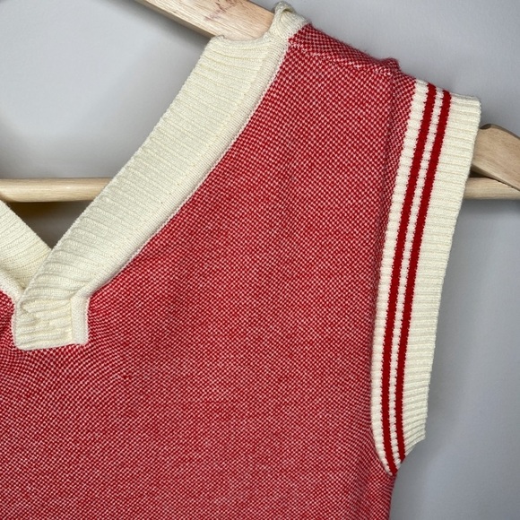 RARE Diesel Red Sleeveless Top w/ Front Neck Fold - Picture 8 of 10